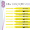 Mr. Pen- No Bleed Gel Bible Highlighters, Yellow, Pack of 8