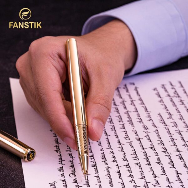 71Tw6SEFkL._AC_SL1500_.jpg Customized Gold Luxury Rollerball pen, fancy gift set for women, Real 24K Gold Plating, Professional executive pen gift set for men (Lux Custom-Rollerball Gld)