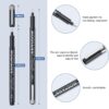 Mogyann Drawing Pens Black Art Pens for Drawing 12 Size Waterproof Ink Pens for Artists Sketching, Manga, Writing