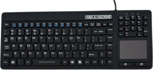 Man & Machine Simply Cool Touch Keyboard, Washable - Black Man & Machine Simply Cool Touch Keyboard, Washable - Black