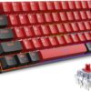 Snpurdiri 60% Wired Mechanical Keyboard, Mini Gaming Keyboard with 61 Snpurdiri 60% Wired Mechanical Keyboard, Mini Gaming Keyboard with 61 Keys for PC, Windows XP, Win 7, Win 10 (Black-Red, Red Switches)