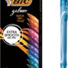 BIC Gelocity Quick Dry Gel Pen with Fast Drying Ink and Comfortable Grip, 12-Count in Assorted Colors