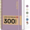 Lined Spiral Notebook Journal for Work, 300 Pages Thick B5 (7.1"x10") College Ruled Journal for Women & Writing, Hardcover Notebook for Note Taking, Perfect for Office Home School Supplies, Purple