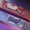 7125CgTHpIL._AC_SL1500_.jpg RK ROYAL KLUDGE M87 Wireless Gaming Keyboard with Screen and Dual Knob, 75% Percent 2.4Ghz/Bluetooth/USB-C Mechanical Keyboard with Gasket Structure, RGB Backlit Hot Swappable Cream Switch, Red