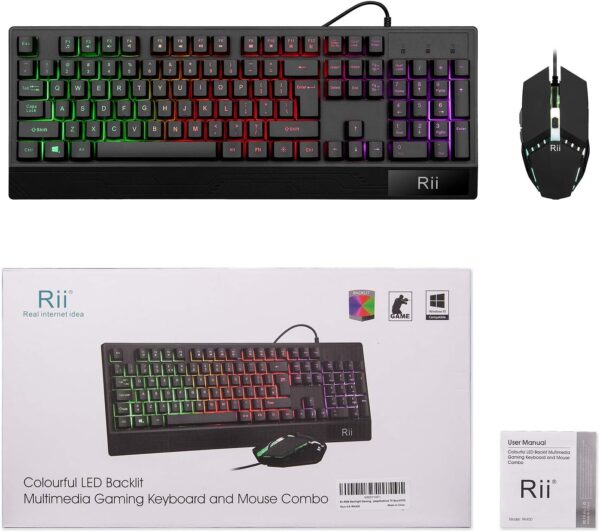 714PzYwyQ-L._AC_SL1500_.jpg Rii Gaming Keyboard and Mouse Combo,USB Wired,104 Keys RGB LED Backlit Keyboard with Wrist Rest for PC/Laptop (Black)