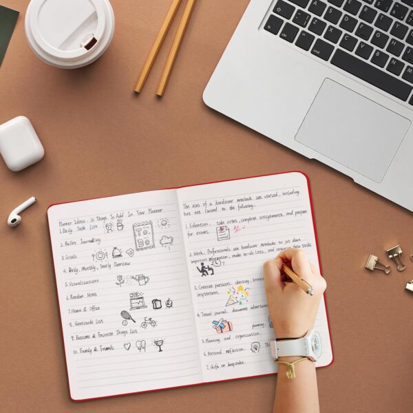 714V1bdotKL._AC_SL1500_.jpg Comix 8 Pack Lined Journal Notebooks for Work, 240 Pages, 5.5"x8.3", Hardcover, A5 Medium College Ruled, Journaling Notebooks for Notes-taking, Fits for Office School Home