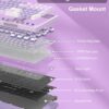 717CHc5dPCL._AC_SL1500_.jpg MageGee SKY98 Mechanical Gaming Keyboard, 96% Gasket Hot Swappable Wired Custom Creamy Keyboard with 5-Layer Sound Dampening, RGB Backlit, NKRO for Win/Mac (Violet, Violet Switch)
