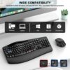 718iw57Mb1L._AC_SL1500_.jpg Wireless Keyboard and Mouse Combo, 2.4G Full Size Wave Keys Ergonomic Keyboard with Wrist Rest, Phone Holder, 3-Level DPI Adjustable Wireless Ergonomic Mouse for Windows, Mac Desktop/Laptop/PC(Black)