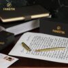 719ZTlvAZkL._AC_SL1500_.jpg Customized Gold Luxury fountain pen, fancy gift set for women, Real 24K Gold Plating, Professional executive pen gift set for men (Lux Custom-fountain Gld)