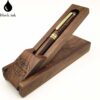 Personalized Walnut Wood Pen Set with Engraved Wooden Gift Box, Customized Wooden Ballpoint Pen Gift Set with Name, Custom Gift for Men and Women