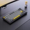 Ajazz AK820 75% Wired Gasket Mechanical Gaming Keyboard with Volume Knob - South Facing LED - PBT Keycaps - Programmable RGB Hot Swap Keyboard