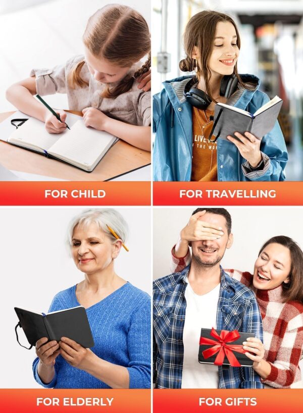 71ClcYxNL._AC_SL1500_.jpg AISBUGUR Pocket Notebook, Small Notebook, 2-Pack Total 320 Pages,3.7" x 5.7" Pocket Notebook (2 Pack, Black1)