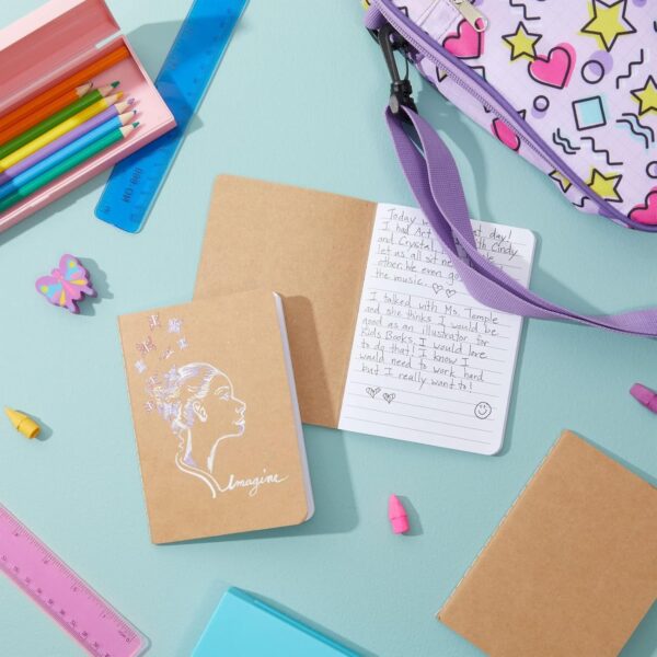 Paper Junkie Notebook Pack - A6 (4 x 6 In), Kraft Paper, 12-Pack, Lined Pages - Journaling Notebooks for Travel Journal, Work & School