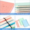 Spiral Notebook, Wide Ruled Notebook Journal, 8.5" x 11" Lined Journal Notebook Pack, A4 Large Subject Notebook for School, Work, Notes, 560 Thick Paper, 24pcs Index Tabs, Assorted Pastel Notebook