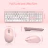 71IAuVEtbL._AC_SL1500_.jpg LeadsaiL Pink Wireless Keyboard and Mouse Combo, Full-Sized Ergonomic Computer Keyboard, 2.4GHz Cordless Keyboard Silent Mouse Set with 2-in-1 USB Receiver, 12 FN Shortcuts for Windows Laptop, PC/Mac