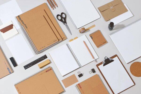 71IdYMkVXNL._AC_SL1500_.jpg Maruman Spiral Note Basic Dot Grid Notebook- A4, 8.27" x 11.69", 80 Sheets / 160 Pages, 5mm Dotted Journal, Perforated Pages & Wire-Bound to Lay Flat, Sturdy Kraft Cover, Made in Japan