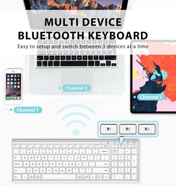 71Iwuk-EmTL._AC_SL1500_.jpg iClever BK10 Bluetooth Keyboard, Universal Bluetooth 5.1 Wireless Keyboard with Number Pad, Ergonomic Design, Multi-Device Compatibility, Stable Connection for Mac, iPad, iPhone, Android, Windows