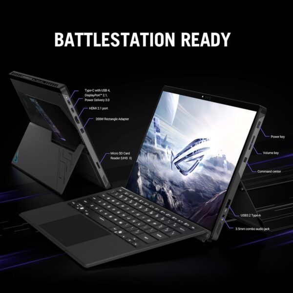 71IyHAbmMvL._AC_SL1500_.jpg ASUS ROG Flow Z13 2.5K 180Hz 3ms ROG Nebula Touchscreen 13.4" Convertible 2-in-1 Gaming Notebook AMD Ryzen AI MAX+ 395 32GB RAM 1TB SSD Off Black