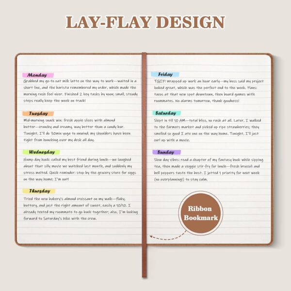 71JFLco6Y4L._AC_SL1500_.jpg OMEYA 4 Pack Lined Journal Notebooks for Work, 100gsm Thick Paper, 5.7"x 8.3", College Ruled A5 Notebook Bulk, Leather Journal for Writing, Hardcover Notebooks for School, Office, Journal for Men