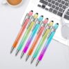 12 Pack Motivational Ballpoint Pen Set - Gradient Purple to Teal with Inspirational Quotes, Smooth Writing Metal Clip Pens for Office School Journaling, Encouragement Gift for Women Men Students