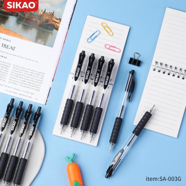 Black Gel Pens Bulk 30 Pack + 12 Refills, Black Ink 0.7mm Fine Point Smooth Writing No-Smudge, Gel Ink Pens Black with CLOUD TOUCH GRIP, Retractable Click Pens for Office, School, Teachers & Servers