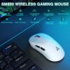 CORBOBO SOLAKAKA SM850 - Wireless Gaming Mouse - Programmable Buttons,24000 DPI Adjustable, Lightweight, Ergonomic Computer Wireless Mouse, BT5.1/2.4G/Wired, PC Gaming & Office Mice for Win/Mac/Linux