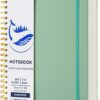 Spiral Notebook, Hardcover 8.5 x 11 IN College Ruled Notebooks, 300 Pages Notebooks for Work and School, 110 GSM Thick Papers Journals for Writing, Office Supplies for Women and Men Green