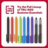 Staples TRU RED Retractable Quick Dry Gel Pens, Medium Point, 0.7mm, Black, Dozen (TR54498-CC)