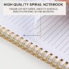 Joyberg Aesthetic Spiral Notebook, 2PCS Cute Notebook, 8.3" x 6" Notebook For Women, A5 Spiral Journal Notebook for Office/School/Home (Green & Beige)