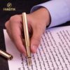 71T2MOoNjrL._AC_SL1500_.jpg Customized Gold Luxury fountain pen, fancy gift set for women, Real 24K Gold Plating, Professional executive pen gift set for men (Lux Custom-fountain Gld)