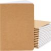 Paper Junkie Notebook Pack - A6 (4 x 6 In), Kraft Paper, 12-Pack, Lined Pages - Journaling Notebooks for Travel Journal, Work & School
