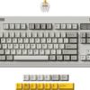 Keychron R3 Retro Wireless Mechanical Keyboard, 80% TKL Hot Swappable RGB Tactile Super Banana Switch, QMK Tri-Mode(2.4 GHz/Bluetooth/Wired), Compatible with Mac PC Linux