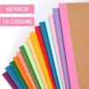 LABUK 60 Pack Notebooks Bulk, A5 Lined Journaling Notebooks Bulk, Rainbow Composition Notebooks Journals, 15 Colors 60 Pages for School Office