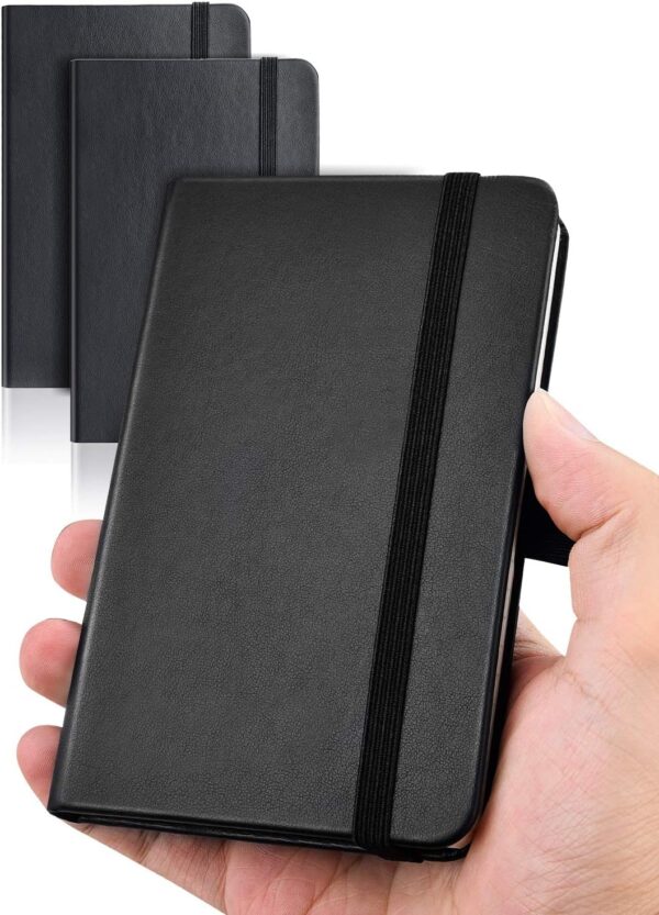 AISBUGUR Pocket Notebook, Small Notebook, 2-Pack Total 320 Pages,3.7" x AISBUGUR Pocket Notebook, Small Notebook, 2-Pack Total 320 Pages,3.7" x 5.7" Pocket Notebook (2 Pack, Black1)