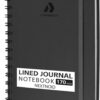 Nextnoid Lined Spiral Notebook Journal For Women & Men - Nextnoid Lined Spiral Notebook Journal For Women & Men - A5(5.8" x 8.3") 170 Pages, Hardcover Notebooks for Work & Note Taking, College Ruled Journals for Writing - Grey