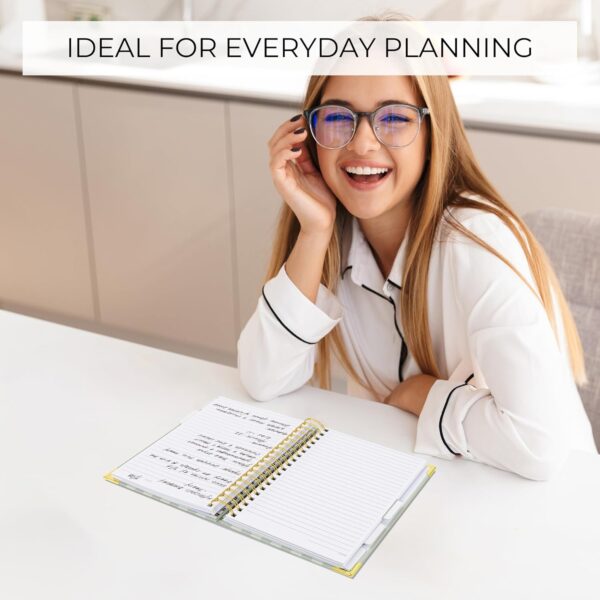 71Zxle769vL._AC_SL1500_.jpg Aesthetic Thick Spiral Notebook With Tabs - Premium Journal For Women Size B5 - College Ruled Note Book With 300 Lined Pages and Dividers - Perfect For Writing And Staying Organized at Work or School