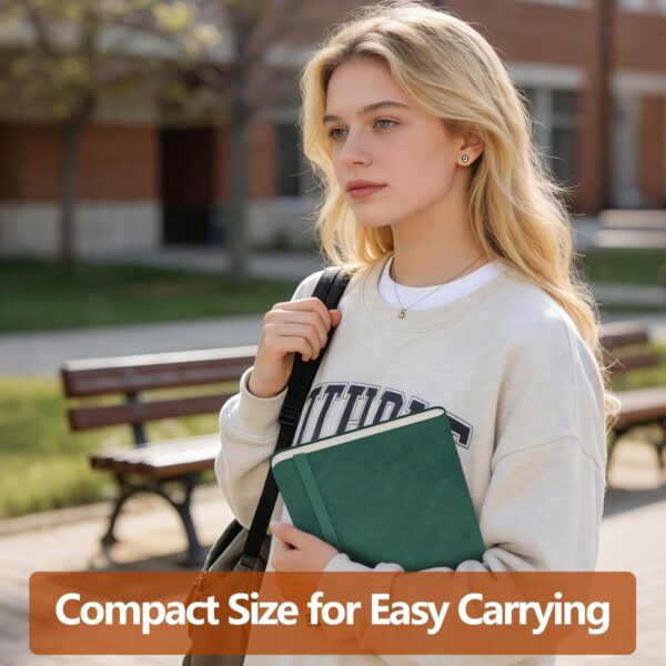 71aIlQUucvL._AC_SL1500_.jpg Lined Journal Notebook, A5, 192 Pages 100 GSM Thick Paper, Hardcover Leather College Ruled Journal for Writing, Men Women, Journaling, Daily, Work, Office, Home School Business(Dark Green)