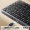 71b1pxvjJTL._AC_SL1500_.jpg ProtoArc Backlit Compact Wireless Keyboard for Mac, K90-A Bluetooth Keyboard, Multi-Device, Low Profile, Fluid Quiet Typing, Rechargeable, Compatible with MacBook Pro/Air, iPad - Space Gray