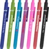 GigaGlow Custom Gel Pens 7-Pack 0.5mm Black Fine Point – Personalized Text/Logo/Image, Smooth Premium Writing for Journaling/Note-Taking/Office/School, Multiple Colors