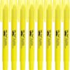 Mr. Pen- No Bleed Gel Bible Highlighters, Yellow, Pack of 8