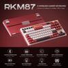 71erE-VbAyL._AC_SL1500_.jpg RK ROYAL KLUDGE M87 Wireless Gaming Keyboard with Screen and Dual Knob, 75% Percent 2.4Ghz/Bluetooth/USB-C Mechanical Keyboard with Gasket Structure, RGB Backlit Hot Swappable Cream Switch, Red