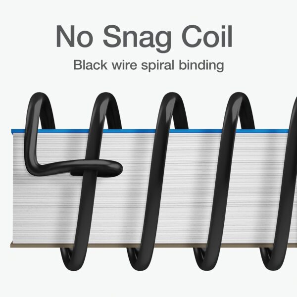 Oxford 1 Subject Spiral Notebook, Notebooks for School, Plastic Covers, Back to School Supplies, Wide Ruled, 100 Sheets, 5 Pack, Assorted Primary Colors: Black, Blue, Red, Green and Yellow (1009290)