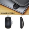 71feIvMR33L._AC_SL1500_.jpg VssoPlor Wireless Mouse, 2.4G Slim Portable Computer Laptop Mouse with Nano Receiver Quiet Silent Optical Mice for Notebook, PC, Laptop, Computer-Black and Gold