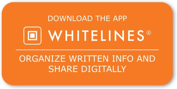 ROARING SPRING Whitelines Premium Line Ruled Spiral Notebook, Digitally Download Your Notes, FREE App, 11" x 8.5" 70 Sheets