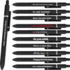 GigaGlow Custom Gel Pens 7-Pack 0.5mm Black Fine Point – Personalized Text/Logo/Image, Smooth Premium Writing for Journaling/Note-Taking/Office/School, Multiple Colors