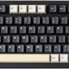 YUNZII B75 Mechanical Keyboard,75% Layout with Knob,Hot Swappable RGB Backlit Gasket Mounted, Creamy Typing, Double-Shot PBT Keycaps,Cherry Profile,for Win/Mac (Black, Blue Grey Tactile Switch)