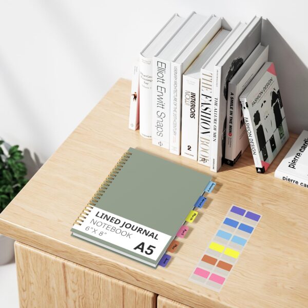 YDMADE Spiral Notebook, Hardcover Notebook for School & Work, Lined Journal Notebook for Men & Women,120 Pages A5 (6 “x8”) (Green)