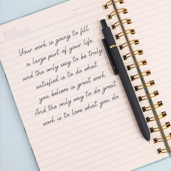 71iM6NOhuAL._AC_SL1500_.jpg Ddaowanx Gel Pens, 0.7mm Quick Dry Black Ink,Fine Point Smooth Writing Pens,Office School Supplies,Gifts for Women Man(6Pcs Black White Gray, Black)