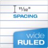 Oxford 1-Subject Notebooks, School Journal, 8 x 10-1/2 Inch, Wide Rule Paper, 70 Sheets, 3-Hole Punch, 3 Pack, Red, Blue, Green, Color Assortment May Vary (65029)