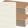 ZCZN 24 Pack A5 Kraft Notebooks Bulk, 8.15x5.5 Inches Lined Paper Journaling Notebooks, Notebooks for Work, Composition Notebooks for School, Journal Notebooks for Office, 60 Pages